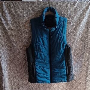 Noble Equine,blue  and black puffer vest,size M, womens